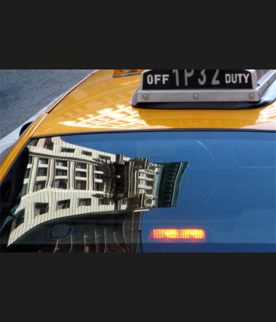 Reflet dans yellow cab
