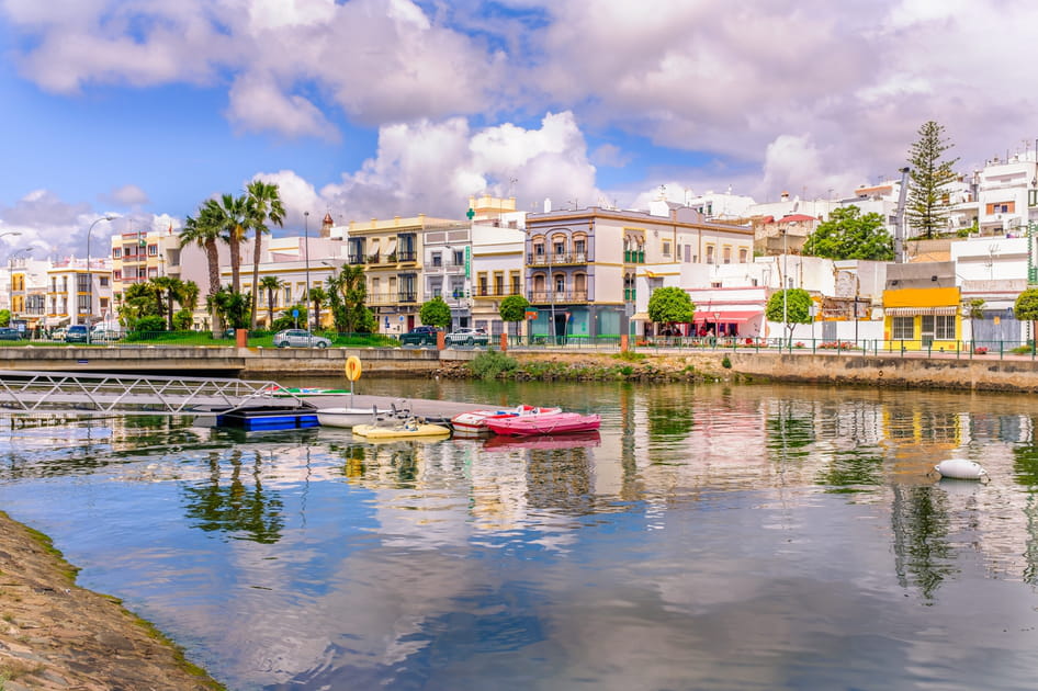 Ayamonte, la fronti&egrave;re fluviale entre l'Espagne et le Portugal