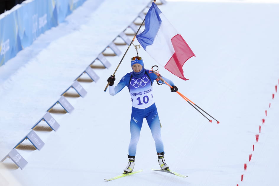 Justine Braisaz-Bouchet m&eacute;daill&eacute;e d'or de la mass start