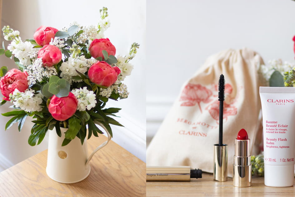 Un duo floral et beaut&eacute; avec la collaboration solidaire Bergamotte x Clarins