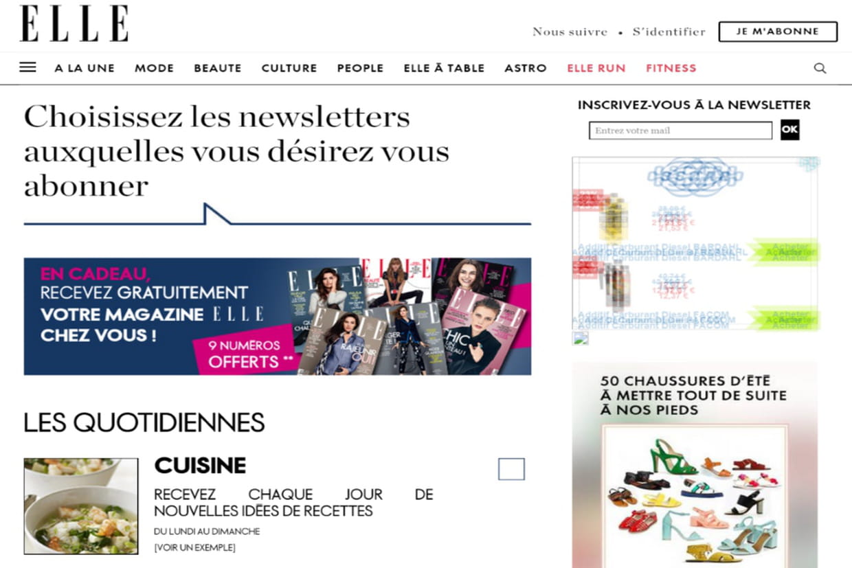 Test De Qi Gratuit Sans Email Magazines gratuits : recevez 9 numéros de "Elle" sans payer