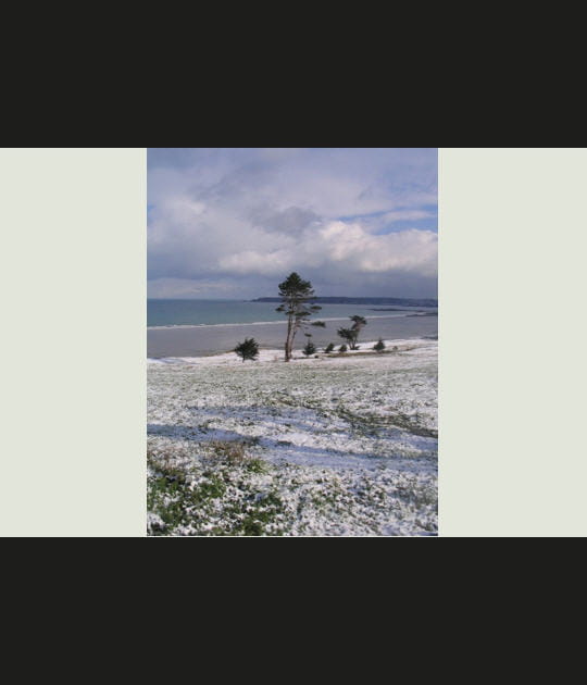 Erquy sous la neige
