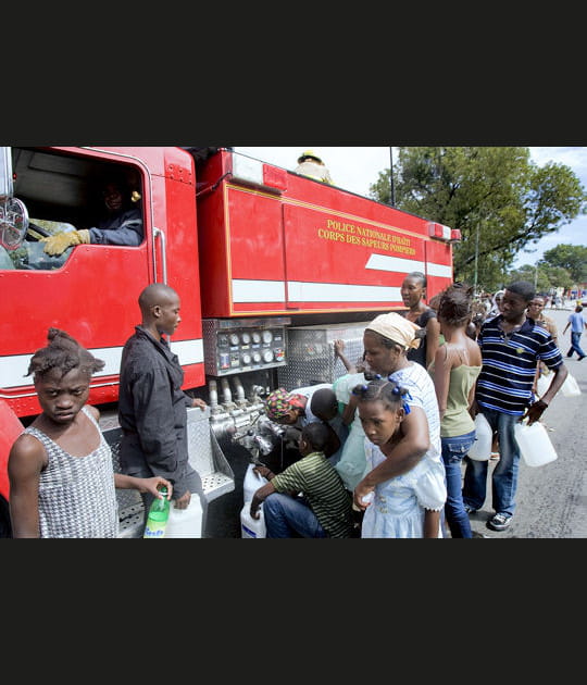 Attendre l'eau potable