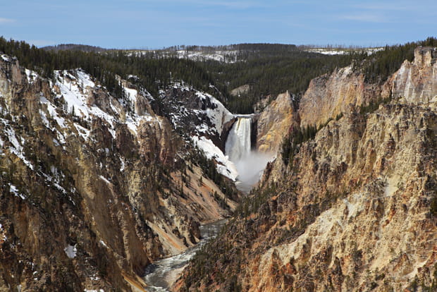 La canyon de Yellowstone aux Etats-Unis