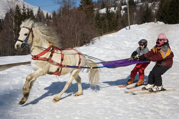 Pratiquer le ski joering sur les pistes des Arcs