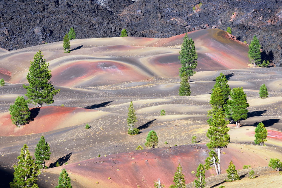 Les dunes peintes du Lassen Volcanic National Park en Californie
