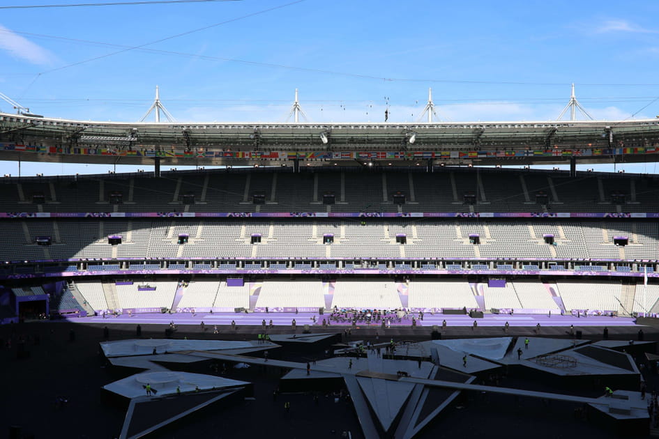 Le Stade de France, th&eacute;&acirc;tre de la c&eacute;r&eacute;monie de cl&ocirc;ture