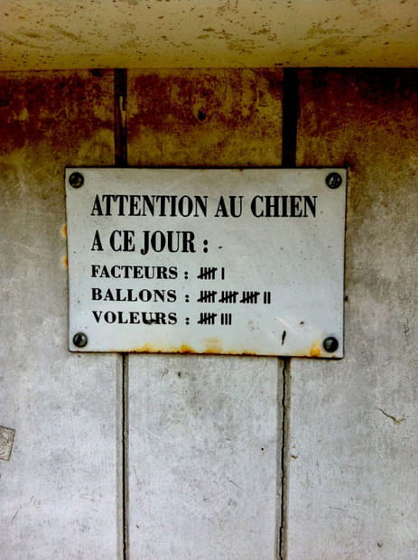 Attention chien très méchant !