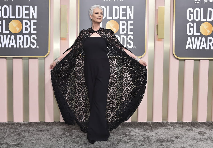 Jamie Lee Curtis imp&eacute;riale aux Golden Globes