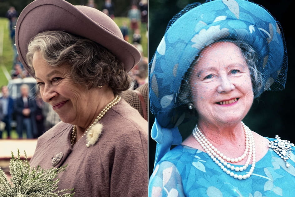 Elizabeth Bowes-Lyon dans les saisons 3&nbsp;et 4&nbsp;de The Crown