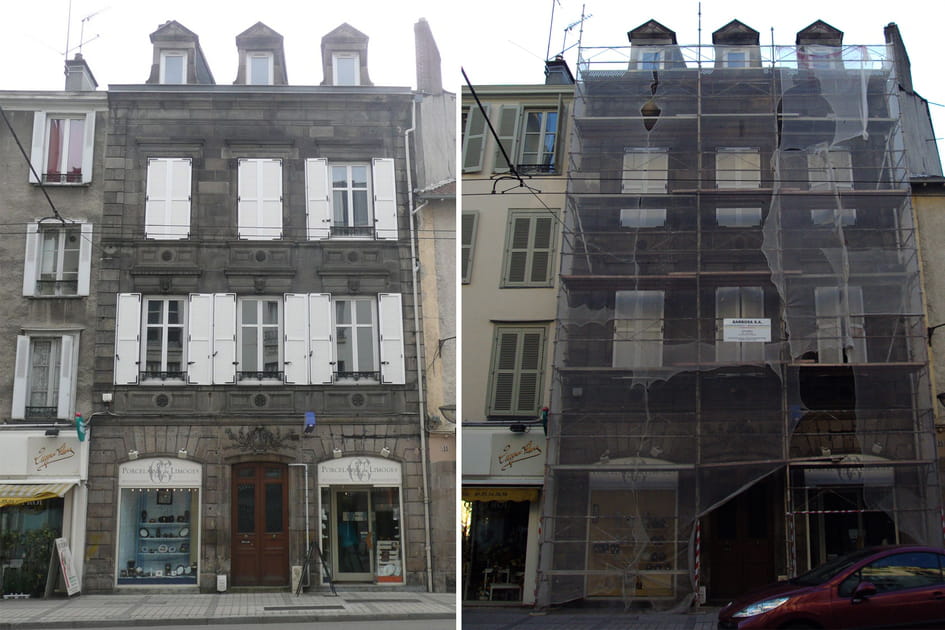 La fa&ccedil;ade avant les travaux