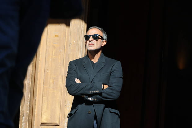 Nikos Aliagas aux obsèques de Claudia Cardinale