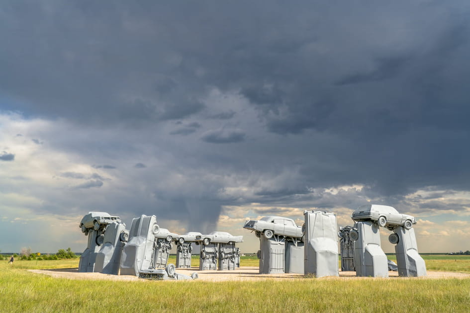Carhenge, dans le Nebraska (Etats-Unis)