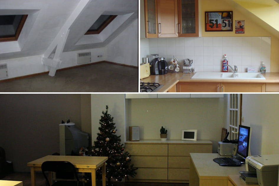 L'appartement de Matthieu sous les toits