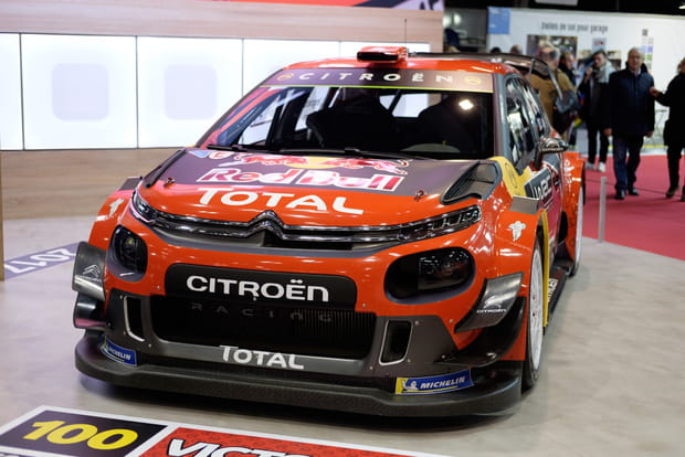 La C3 de rallye pilotée par Sébastien Ogier