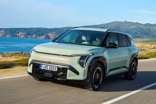 Malgré un poids proche des 2 tonnes, le nouveau KIA EV3 est plutôt facile à conduire en ville