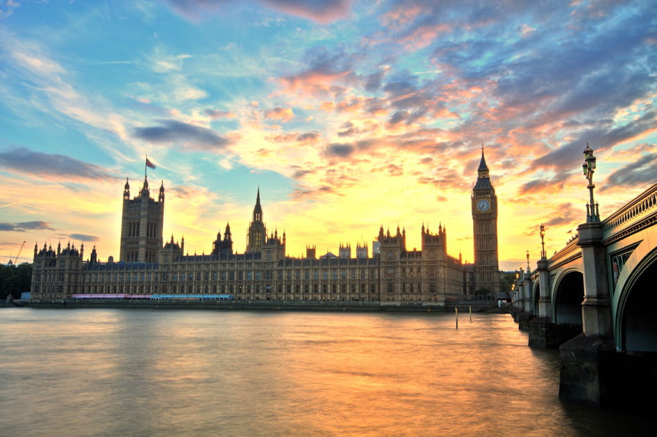 Le palais de Westminster au Royaume-Uni