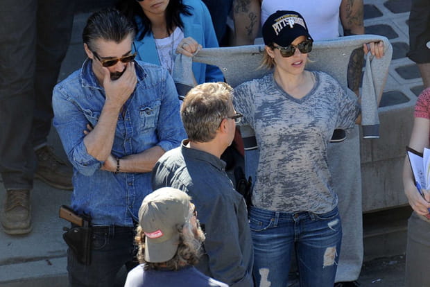 Colin Farrell et Rachel McAdams sur le plateau