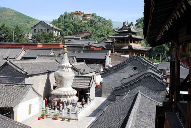 Le mont Wutai en Chine