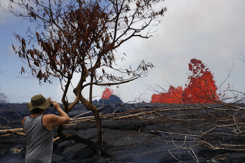 Un local immortalise l'&eacute;ruption du volcan