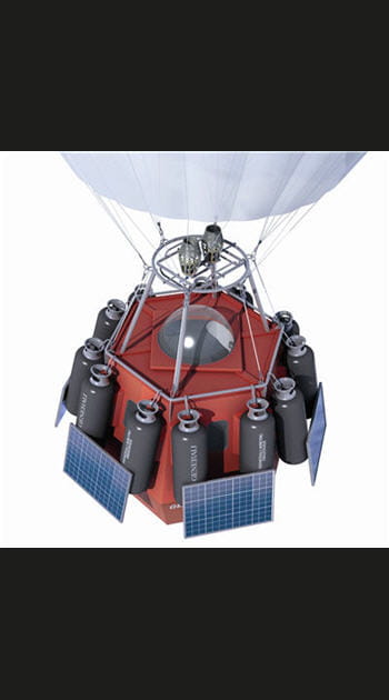 Du propane et de l'h&eacute;lium pour faire voler le ballon