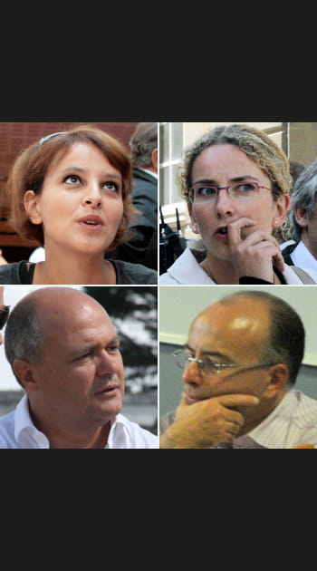 Najat Vallaud-Belkacem, Delphine Batho, Bruno Le&nbsp;Roux, Bernard Cazeneuve, porte paroles