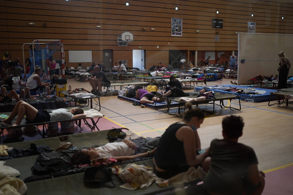 Campeurs &eacute;vacu&eacute;s