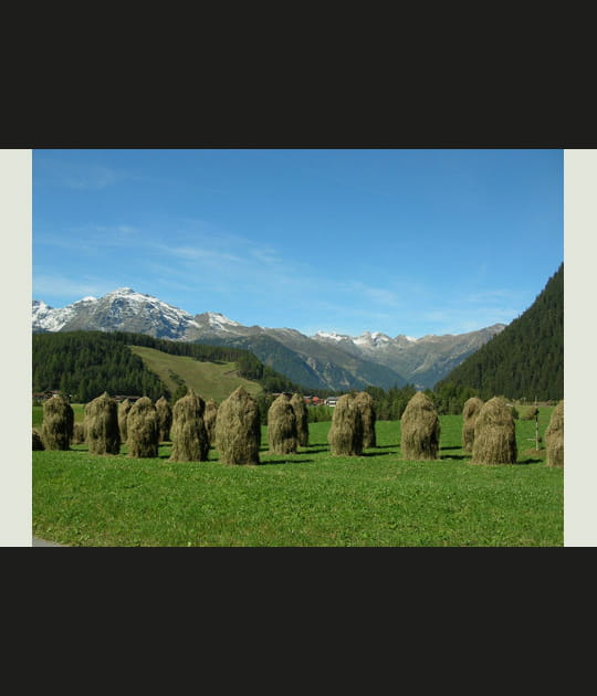 Les meules de foin &agrave; Niederthai