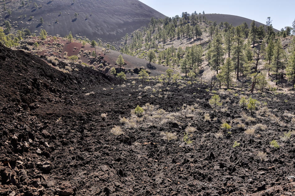 Le monument national du Sunset Crater Volcano, des paysages lunaires