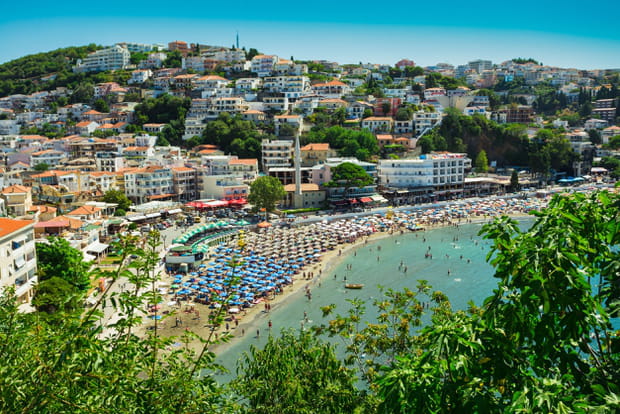 La station balnéaire d'Ulcinj