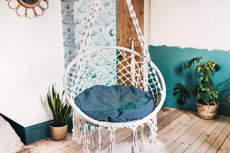 Une chaise suspendue ou un hamac