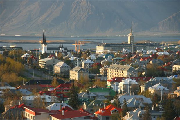 Les toits de Reykjavik