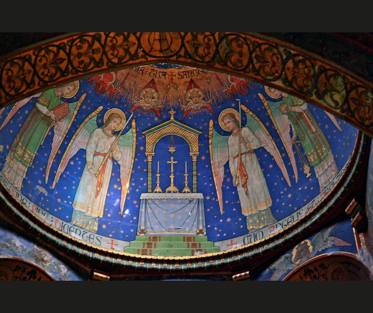 Peintures polychromes &agrave; Saint-Michel-de-Frigolet