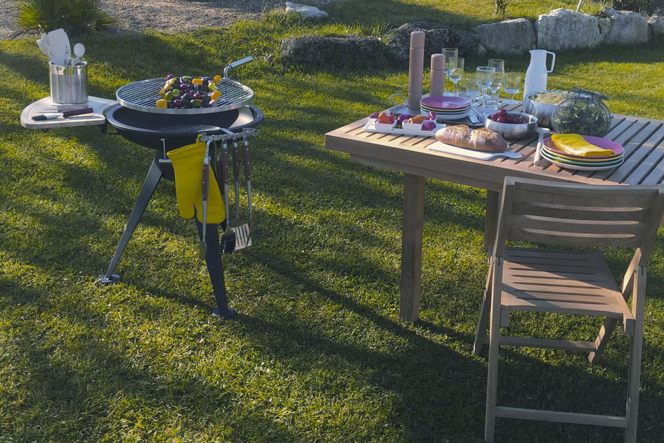 Un salon de jardin en teck