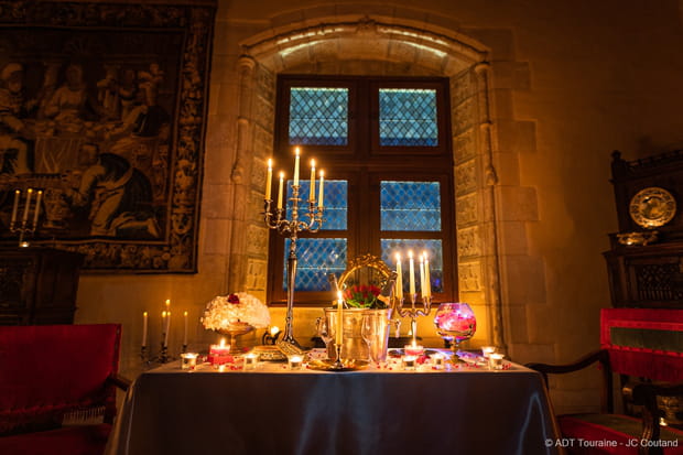 Balade romantique aux chandelles au château royal d'Amboise