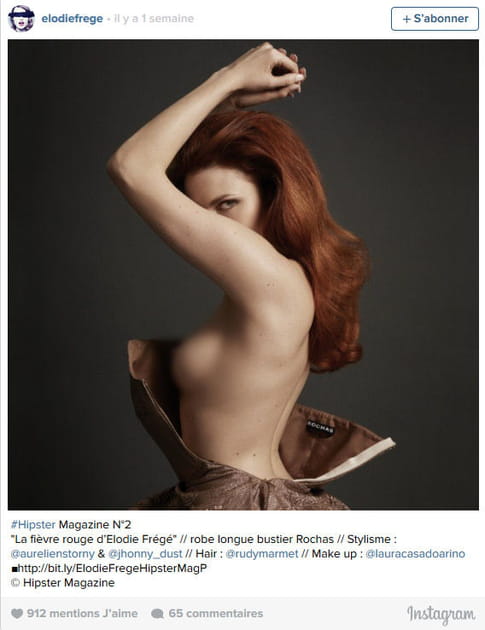 Elodie Fr&eacute;g&eacute;, rousse sulfureuse