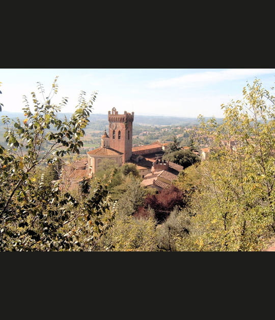 Du haut de la campagne toscane