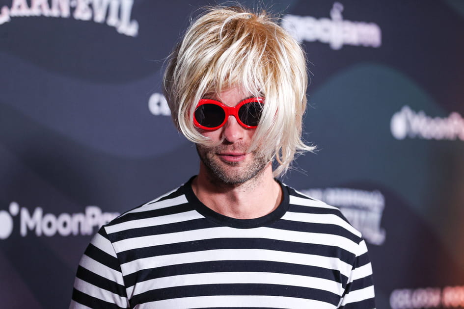 L'acteur Chace Crawford en Kurt Cobain