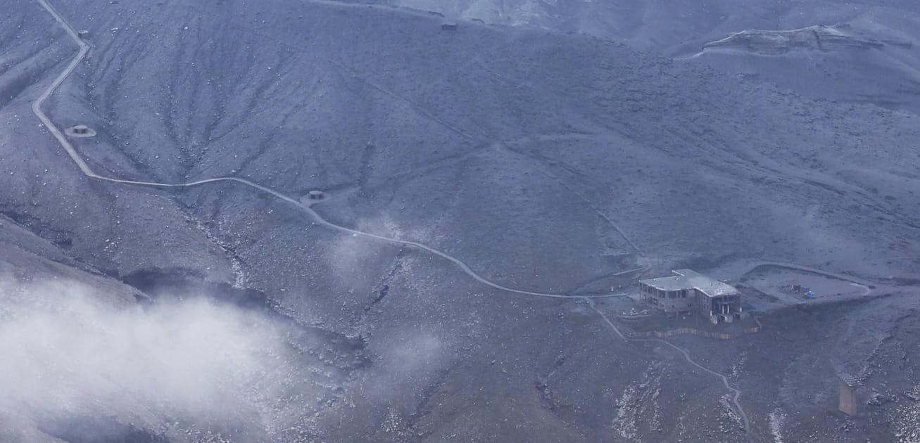 Les photos de l'&eacute;ruption du Mont Aso au Japon