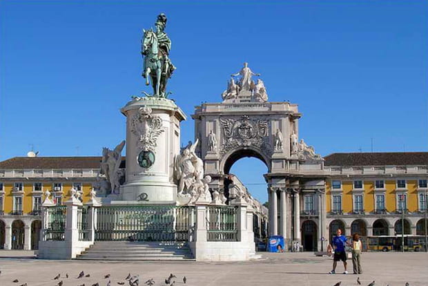 Place du commerce, Lisbonne, Portugal