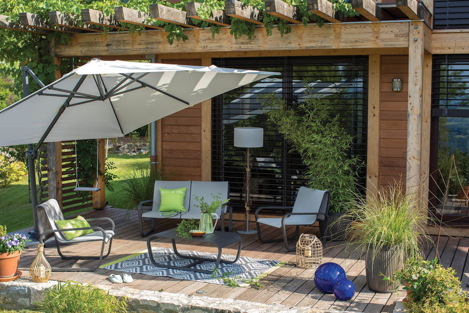 Un salon de jardin moderne