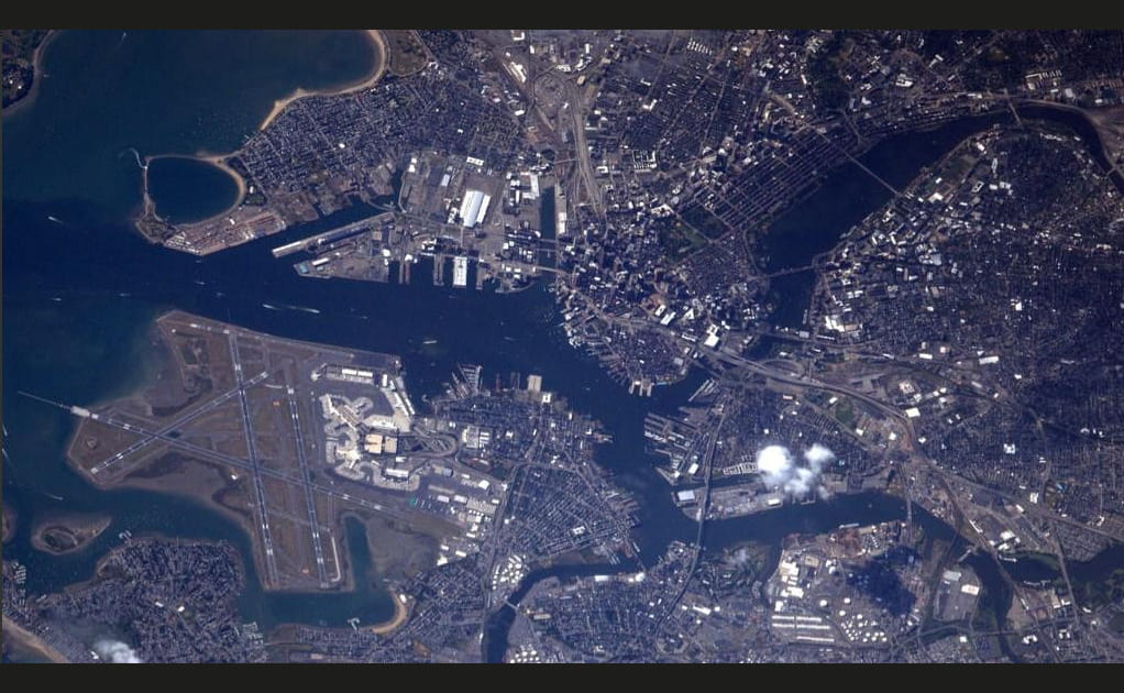 Boston depuis l'espace