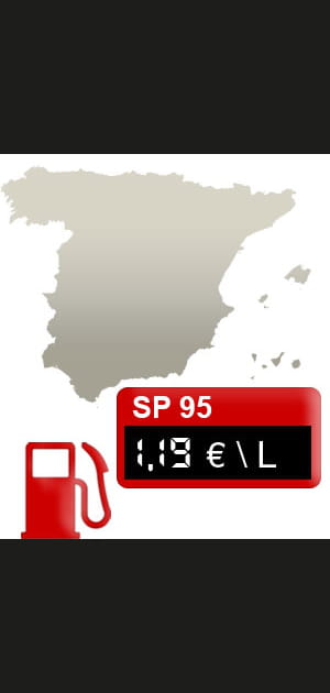 18- Espagne&nbsp;: 1,19&nbsp;euro/litre