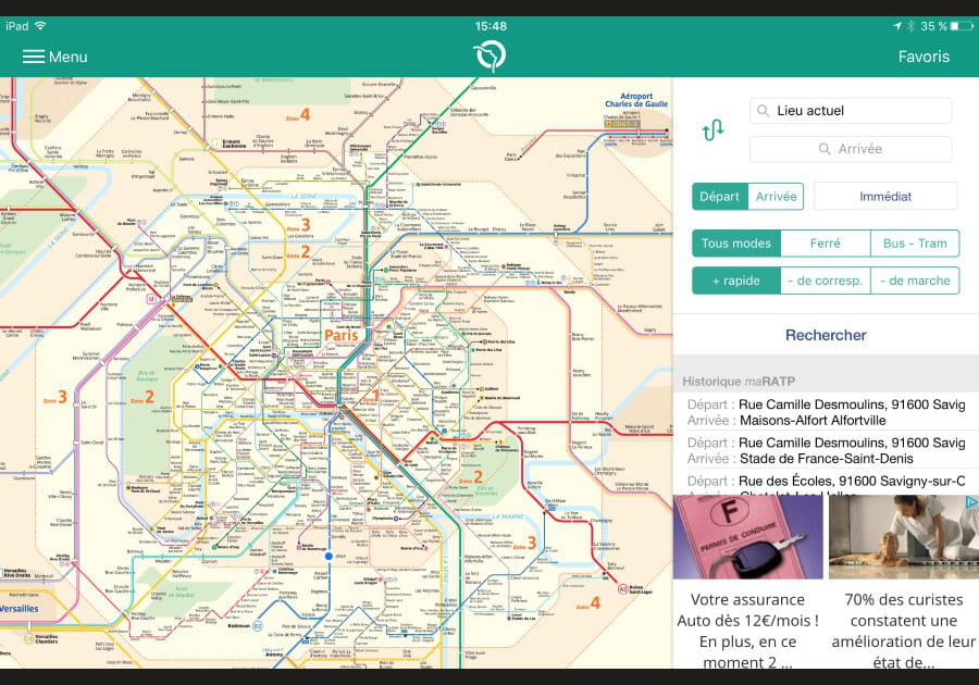 Le plan de m&eacute;tro