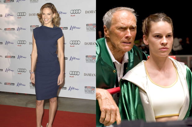 Hillary Swank méconnaissable dans Million Dollar Baby