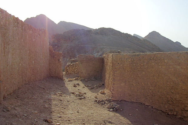 Les ruines du villages