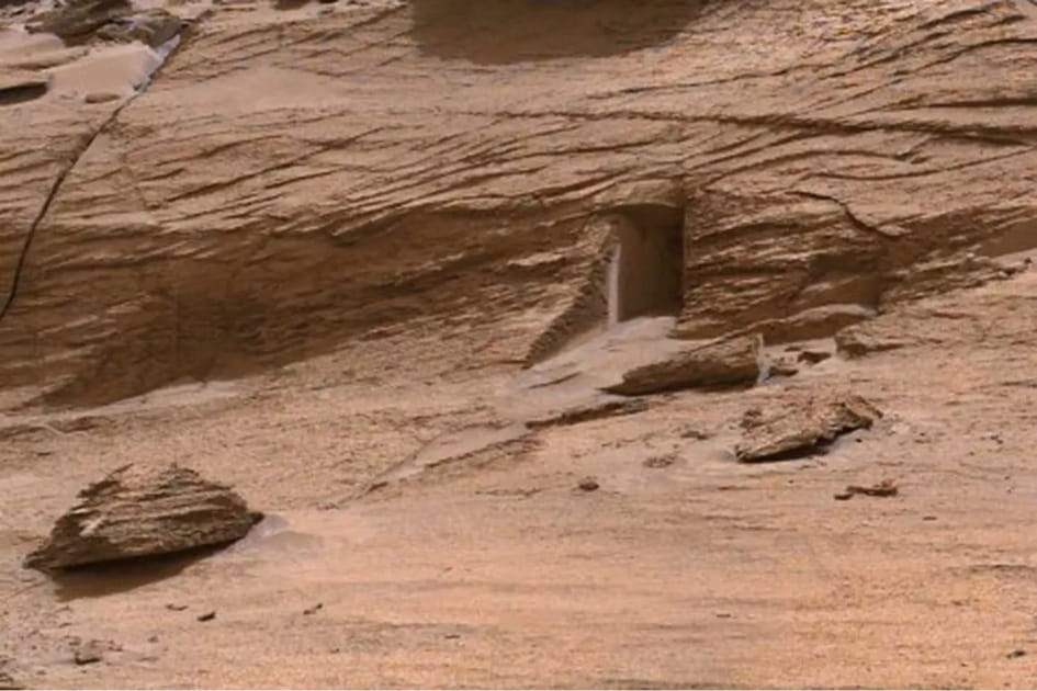 La porte d'un bunker sur Mars&nbsp;?