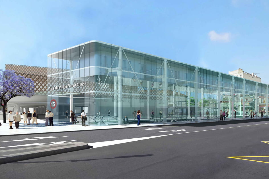 La gare Villejuif Louis Aragon