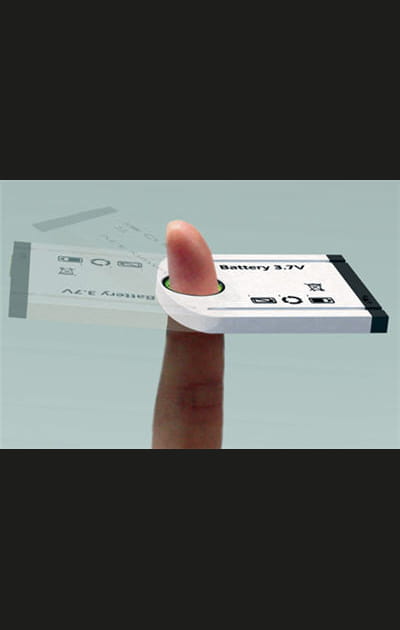 La batterie rechargeable au doigt