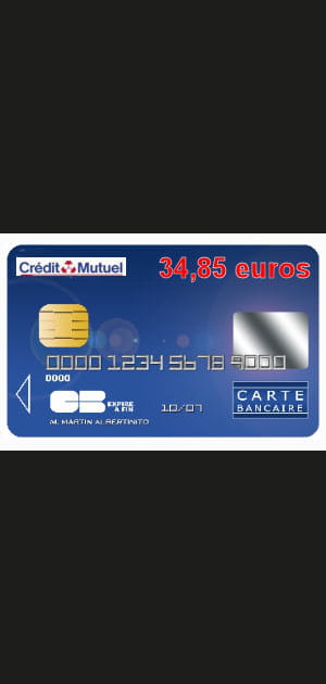 15e&nbsp;: Cr&eacute;dit mutuel Ile-de-France avec une carte bleue Visa ou Mastercard &agrave; 34,85&nbsp;euros par an